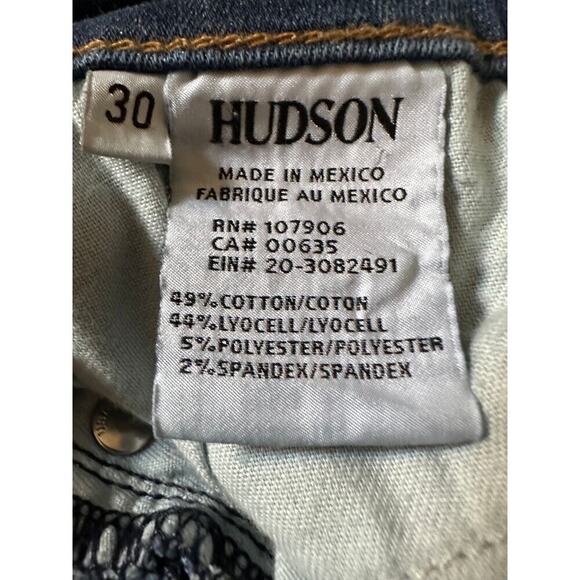 Hudson Krista Super Skinny Dark Denim Jeans , Size 30 - Picture 8 of 8